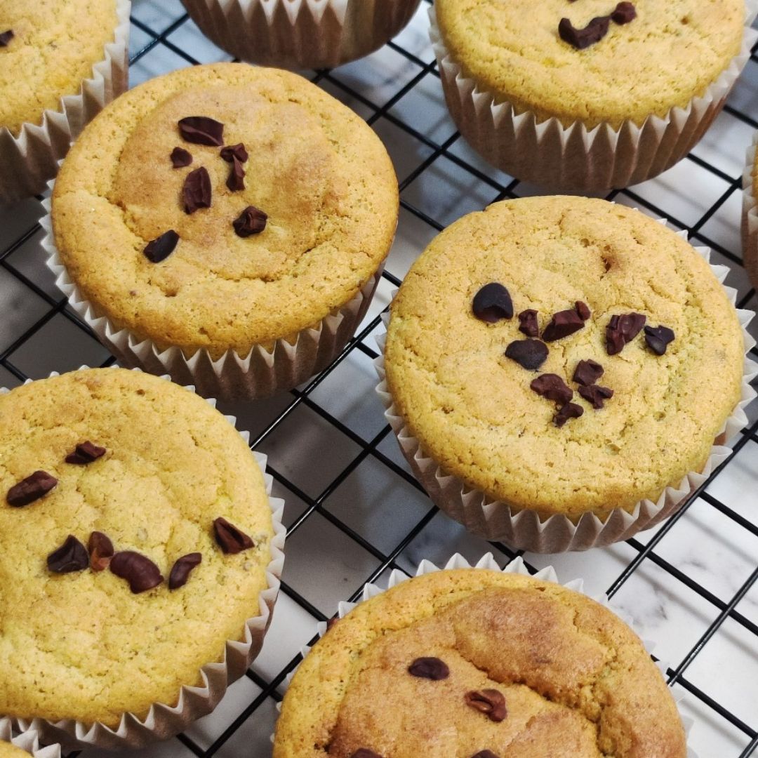 Muffins de naranja y nata rellenos de crema de cacao RF 🍊🍫 Paso 4 Muffins de naranja y nata rellenos de crema de cacao RF 🍊🍫 Paso 4