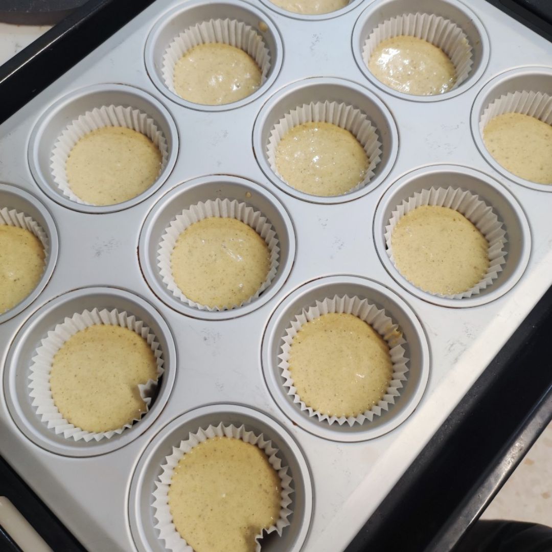 Muffins de naranja y nata rellenos de crema de cacao RF 🍊🍫 Paso 13 Muffins de naranja y nata rellenos de crema de cacao RF 🍊🍫 Paso 13