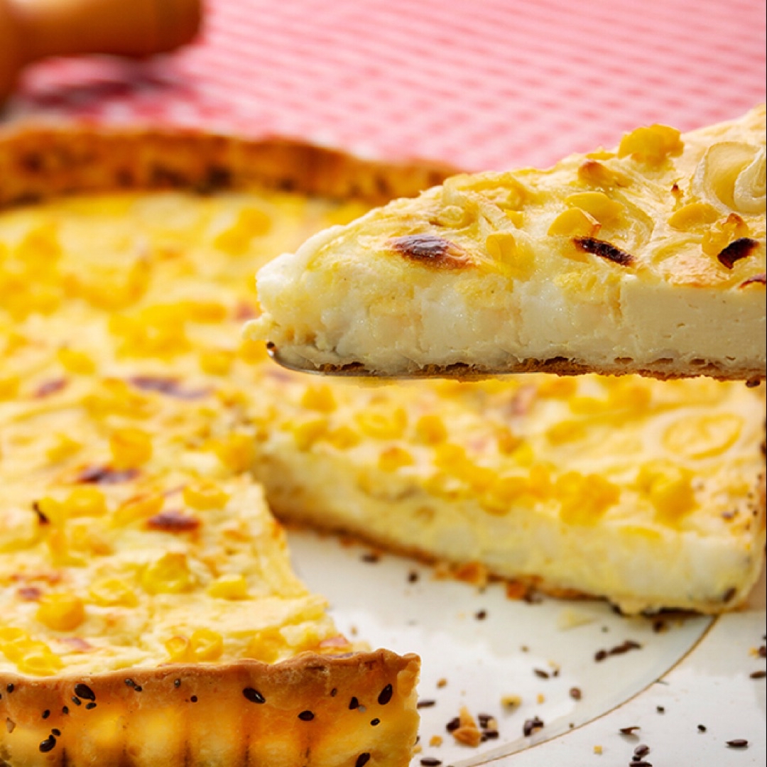 Quiche de maiz y queso Quiche de maiz y queso