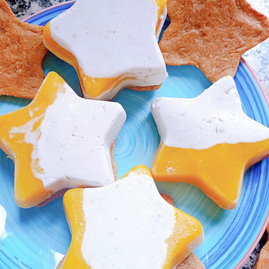 Helados ⭐ de galleta 🍪, mango 🥭 y coco 🥥 Paso 6 Helados ⭐ de galleta 🍪, mango 🥭 y coco 🥥 Paso 6