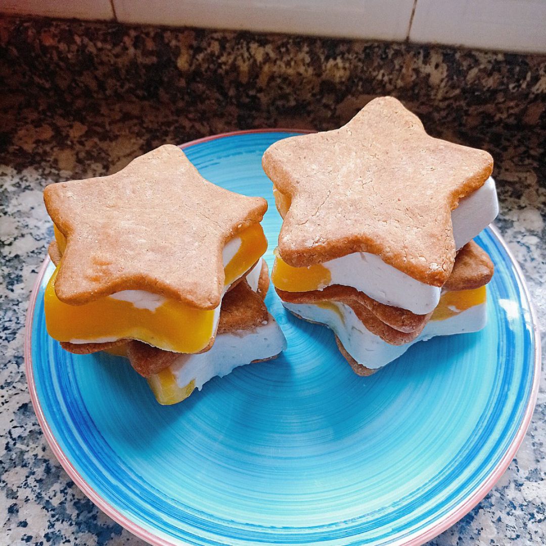 Helados ⭐ de galleta 🍪, mango 🥭 y coco 🥥 Paso 7 Helados ⭐ de galleta 🍪, mango 🥭 y coco 🥥 Paso 7