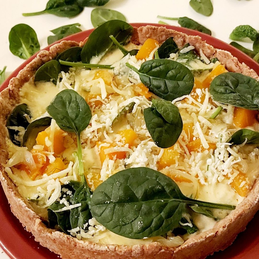 Torta de espinacas, calabaza y cebolla Torta de espinacas, calabaza y cebolla