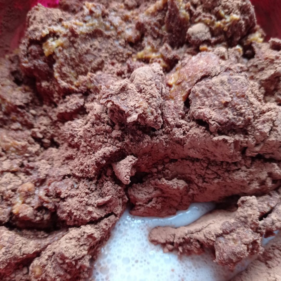 Brownie 🍫 marmolado de 🍠 y 🍌Step 0