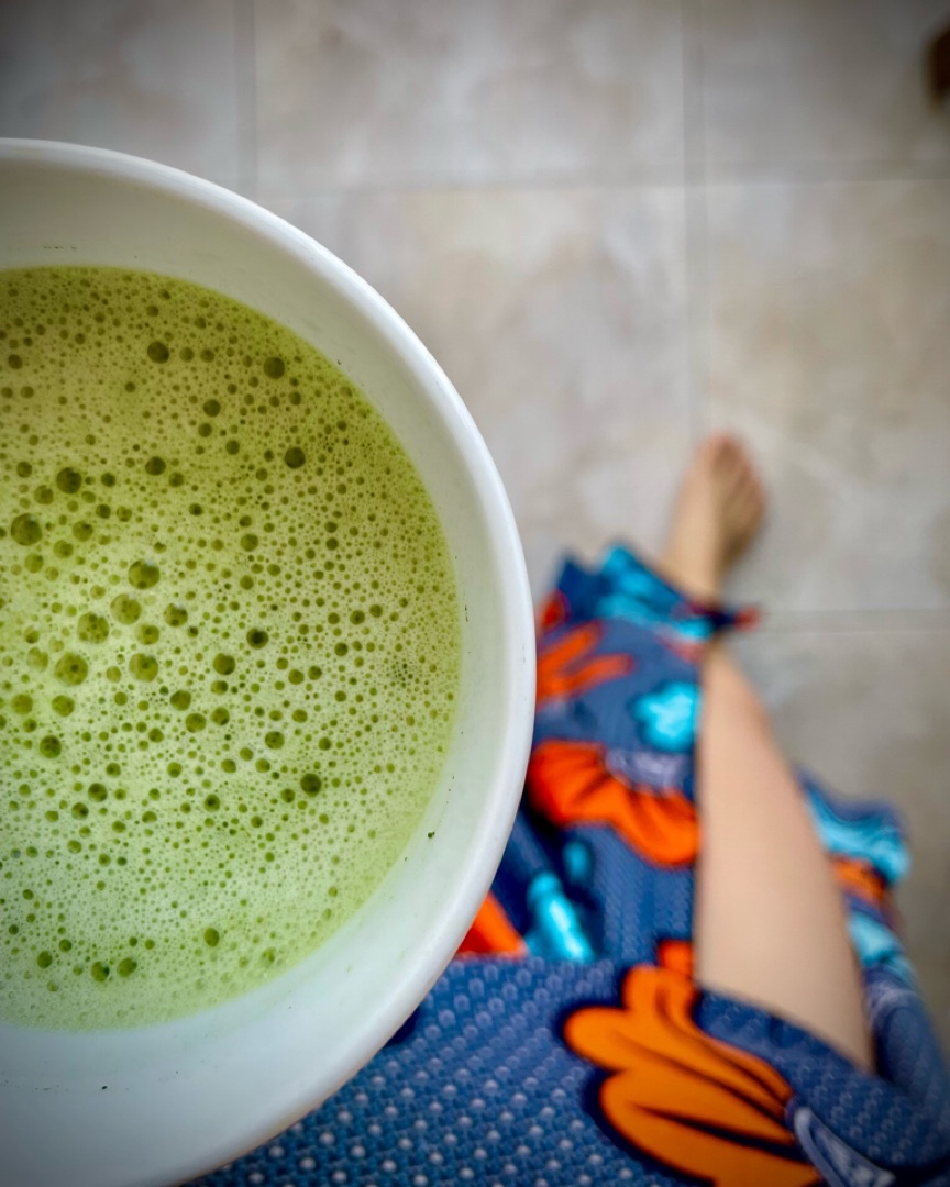 Batido de te Matcha, kiwi y plátano! Batido de te Matcha, kiwi y plátano!