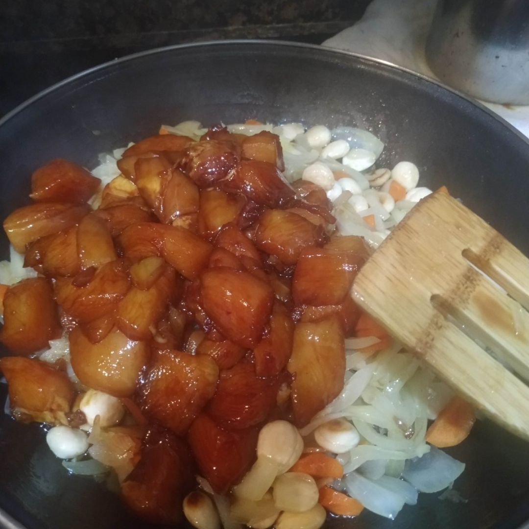 Pollo con almendras 🍛 Paso 3 Pollo con almendras 🍛 Paso 3