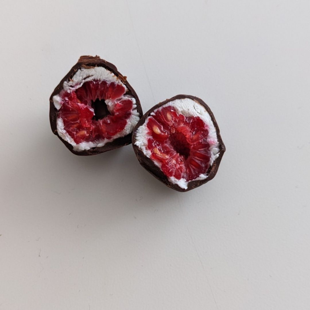 Bombones de frambuesa Bombones de frambuesa