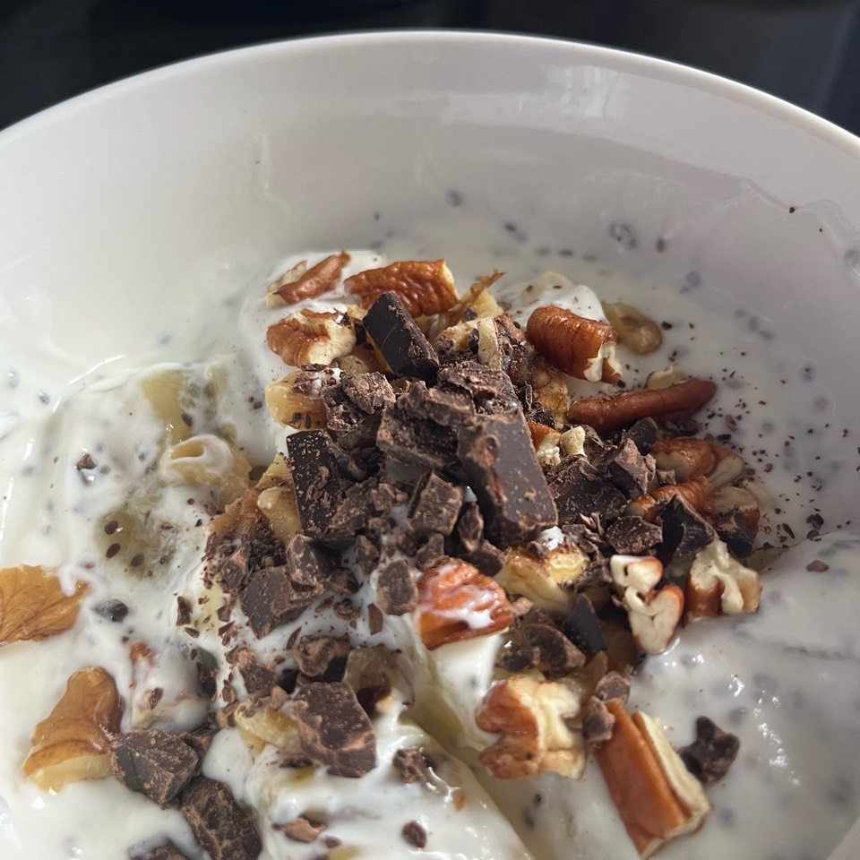 Yogurt con toppings