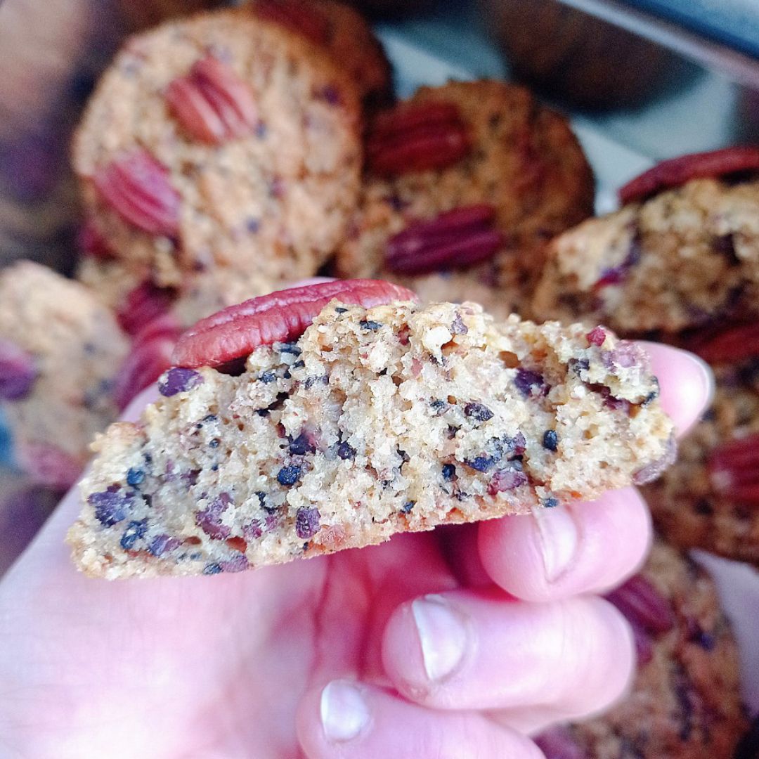 Galletas sin gluten 🍪 de almendra, anacardos, frutas y semillas 🌰🫐 Paso 6 Galletas sin gluten 🍪 de almendra, anacardos, frutas y semillas 🌰🫐 Paso 6