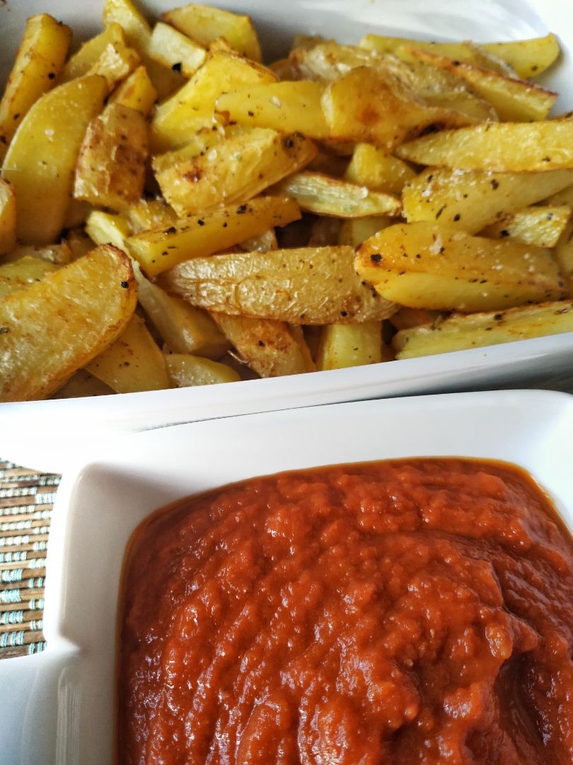 Patatas camperas con kétchup sanísimo 🍟 Patatas camperas con kétchup sanísimo 🍟