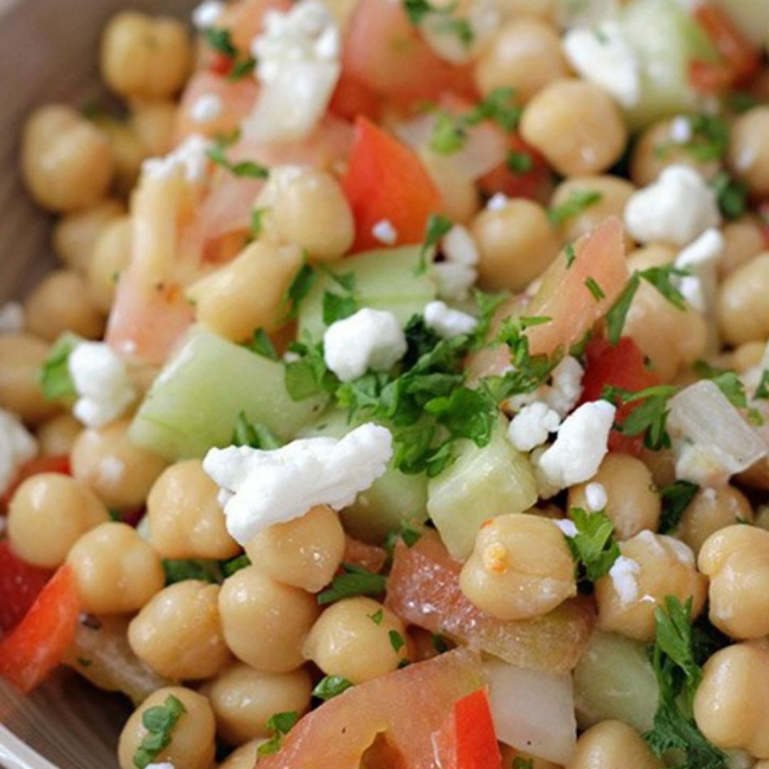Ensalada garbanzos pollo