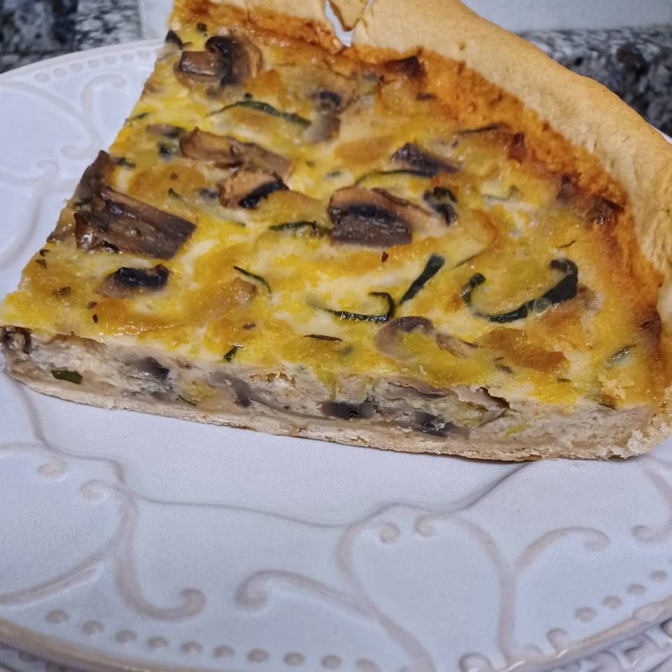 Quiche de verduras y pavo