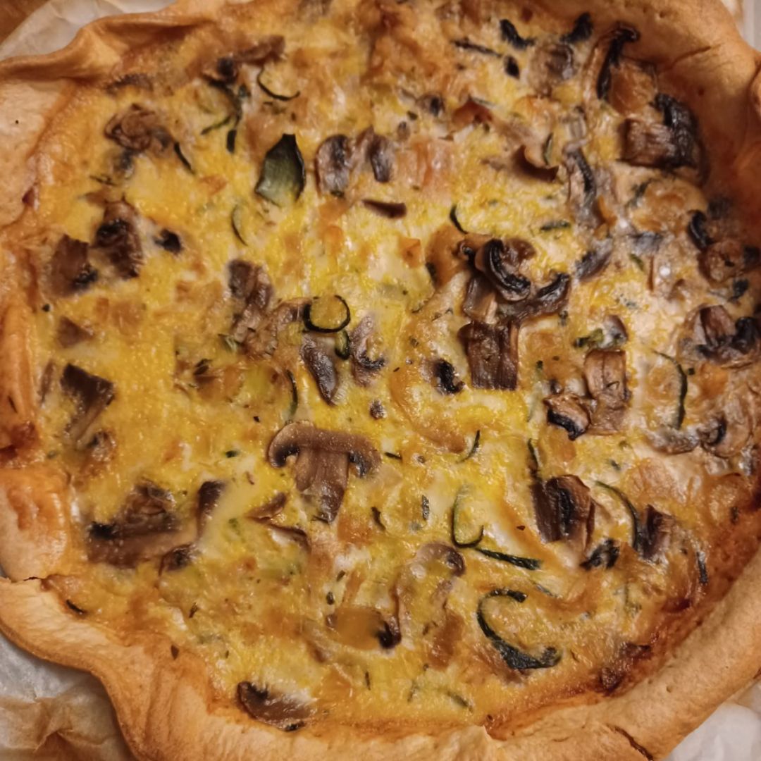 Quiche de verduras y pavo Paso 6