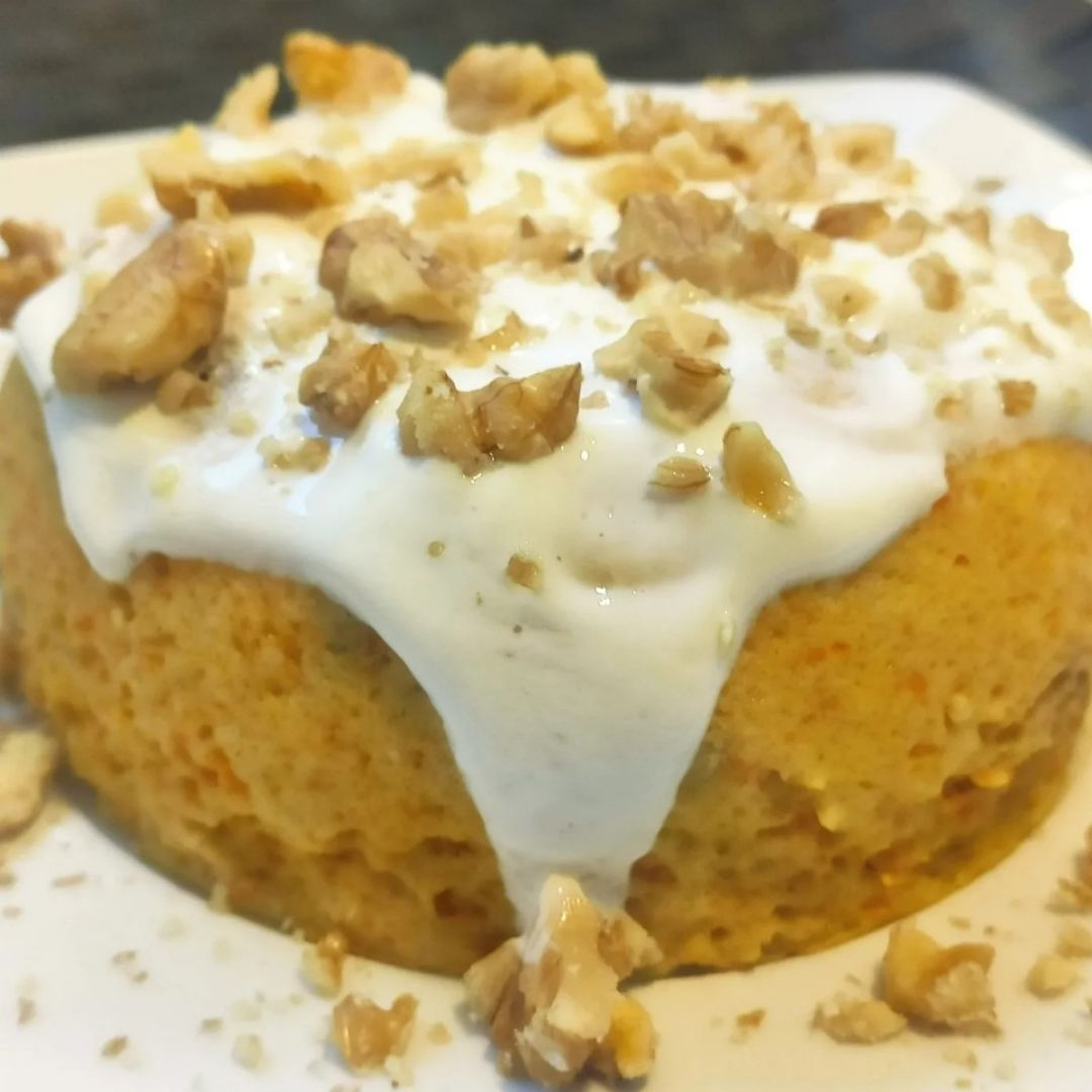 Mugcake de Zanahoria y Naranja Mugcake de Zanahoria y Naranja