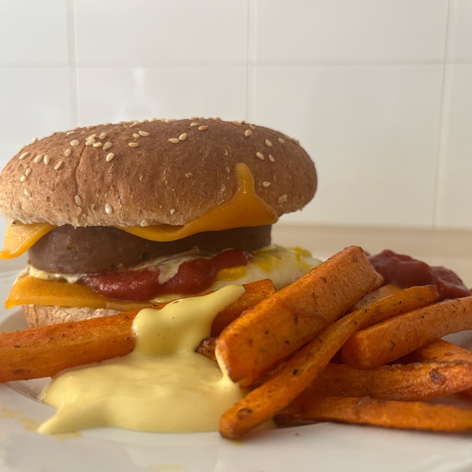 Hamburguesa de atún Hamburguesa de atún