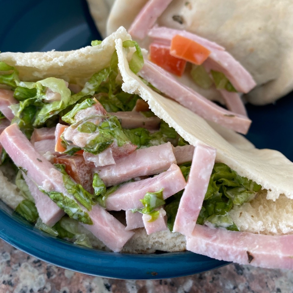 Pan pita relleno Pan pita relleno