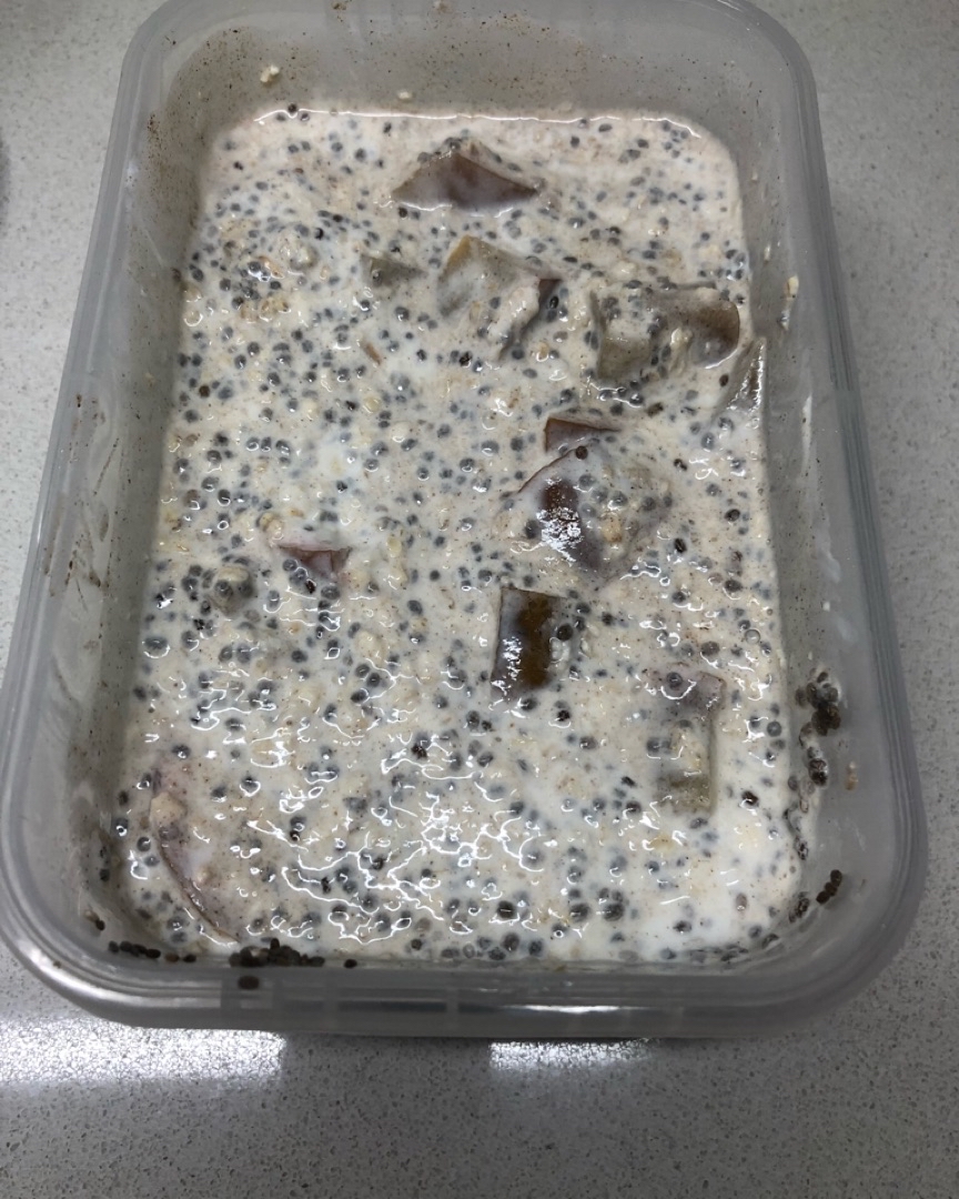 CHÍA Y AVENA HIDRATADA CON MANZANA ASADA Paso 4 CHÍA Y AVENA HIDRATADA CON MANZANA ASADA Paso 4