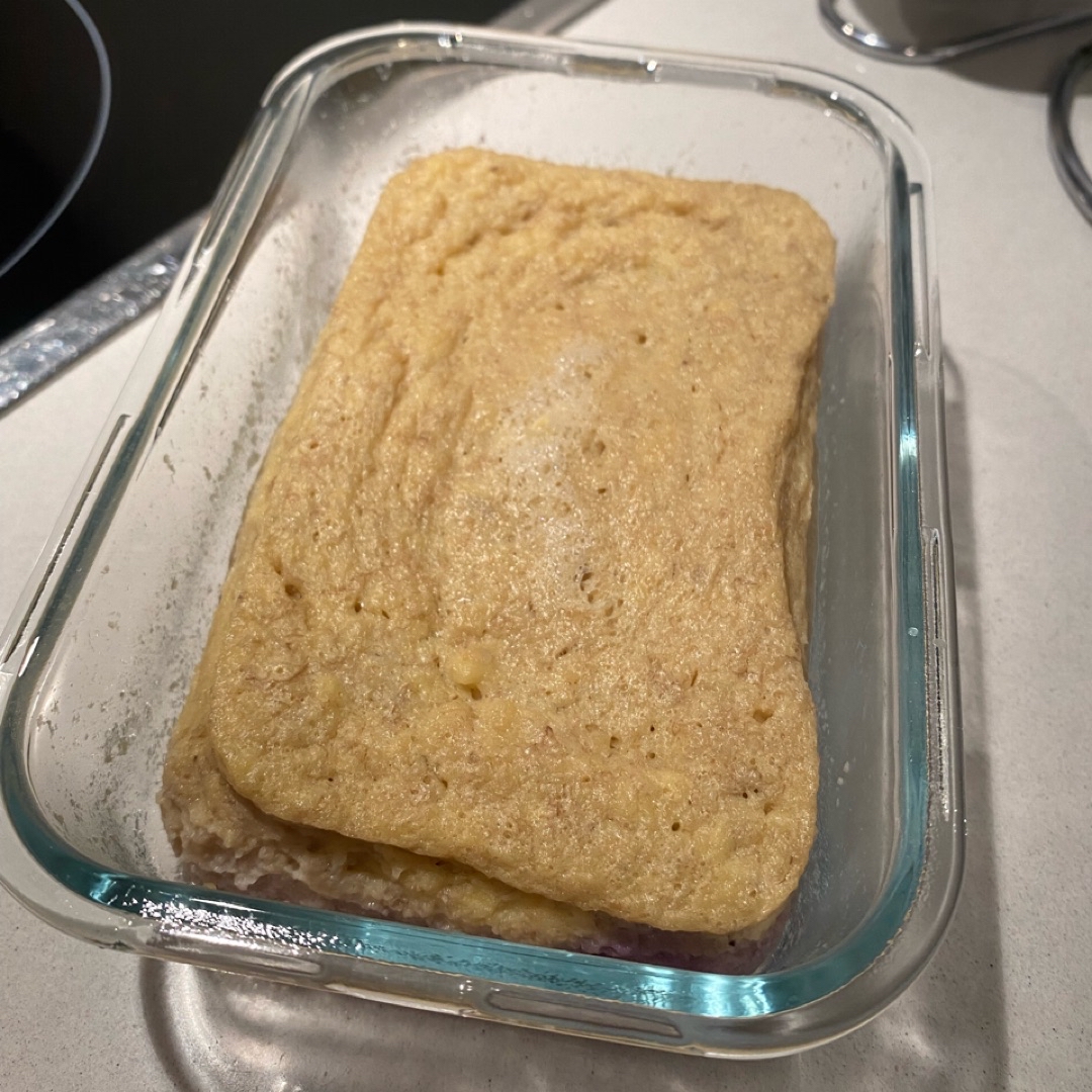 TUPPERCAKE O BIZCOCHO SIN HARINAS PROTEICO AL MICROONDAS  Paso 1