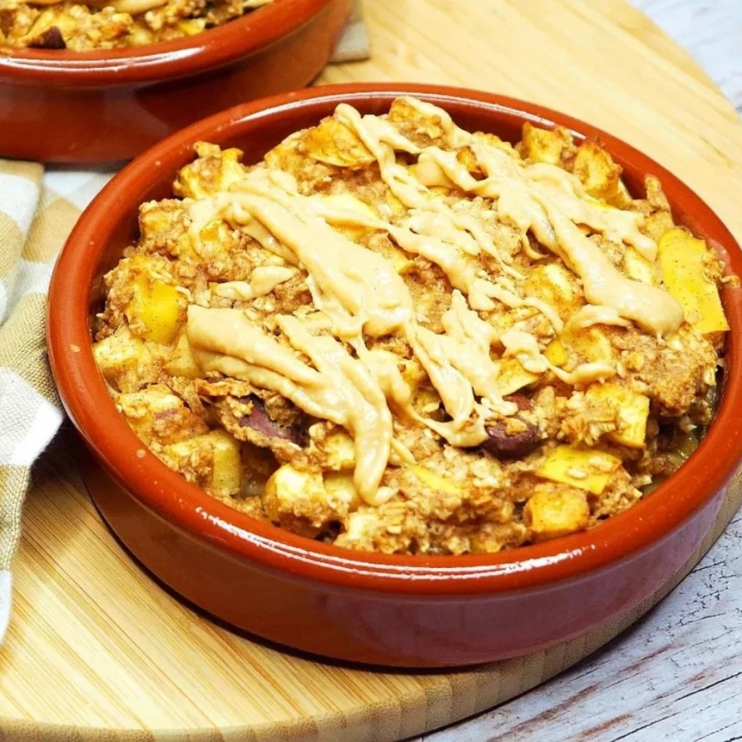 Porridge de manzana al horno