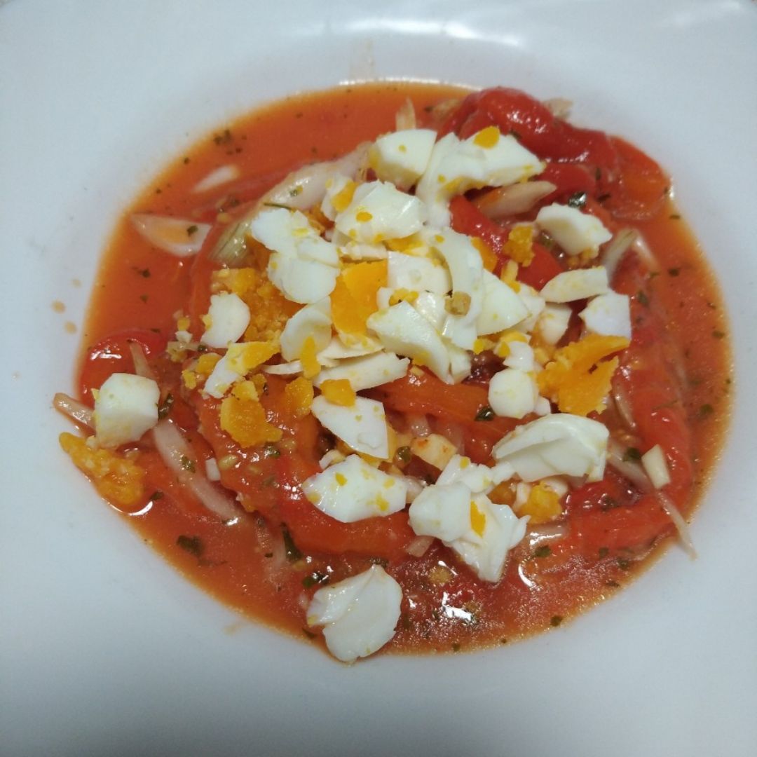 Ensalada de pimientos asados Paso 5 Ensalada de pimientos asados Paso 5