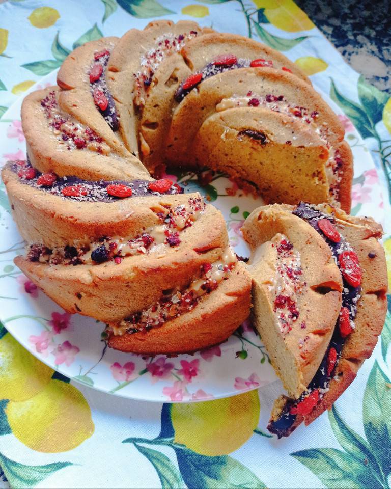 Bizcocho de boniato prebiótico 🍠 pera 🍐 y coco 🥥