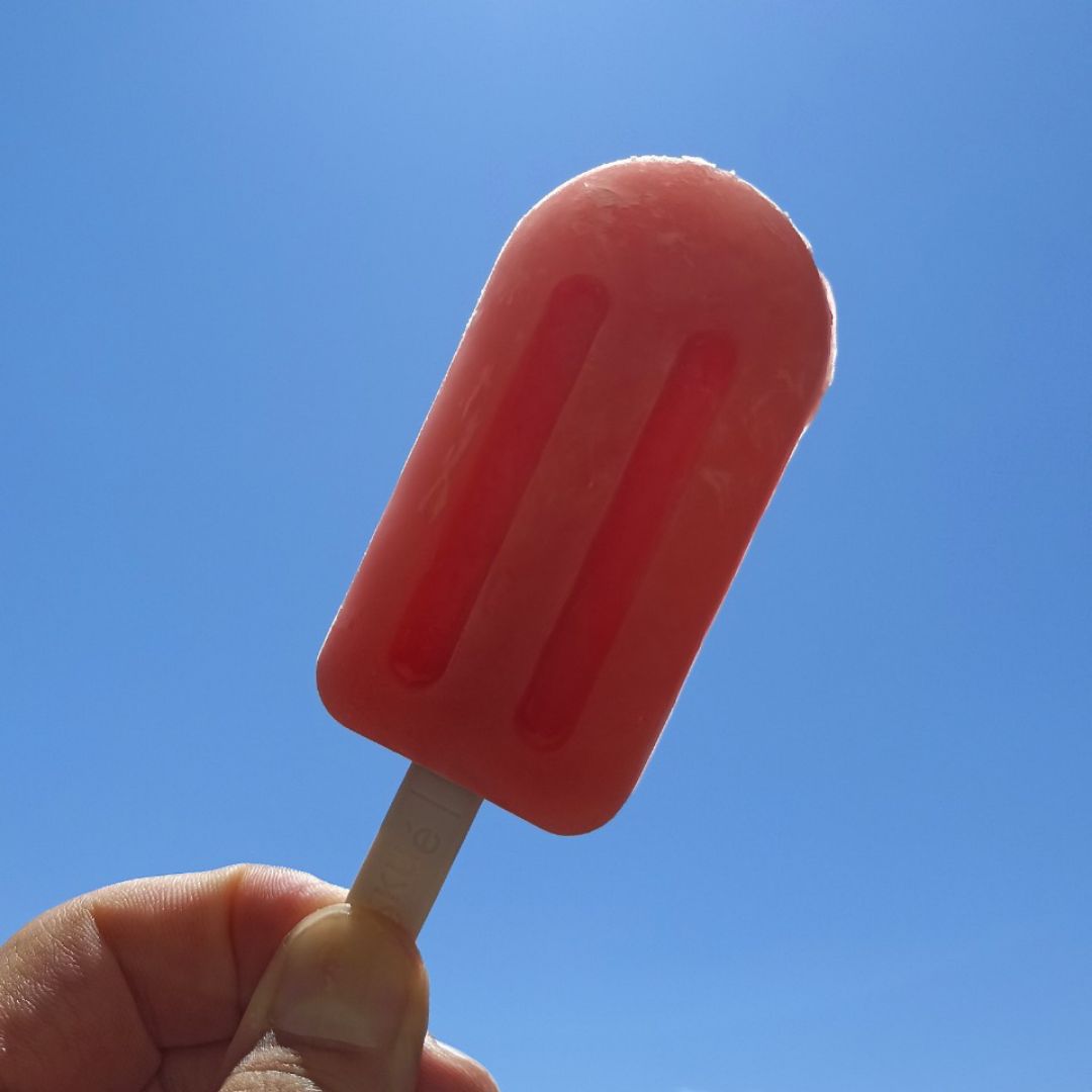 Helado de sandía y fresa Helado de sandía y fresa