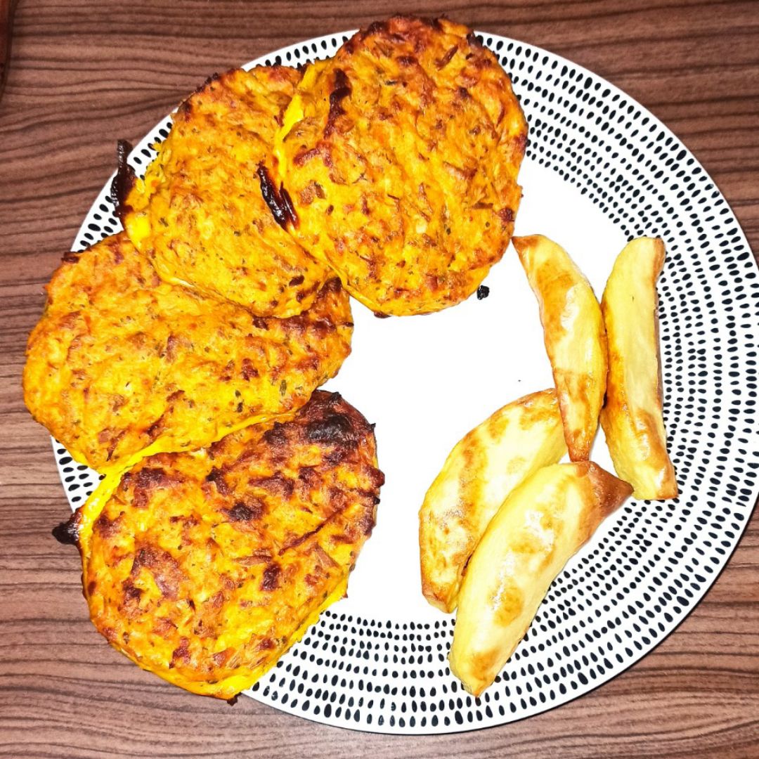 Burgers de atún y zanahoria