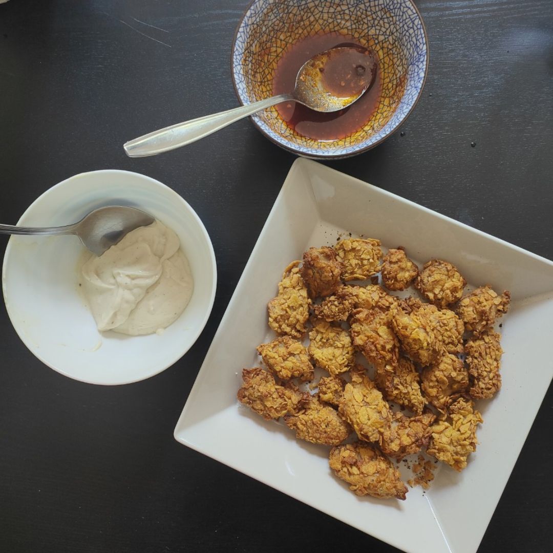 Nuggets de heura con salsa brava 🔥 Nuggets de heura con salsa brava 🔥