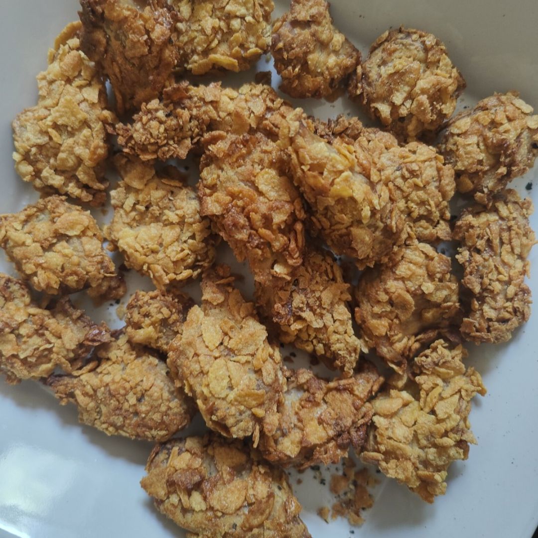 Nuggets de heura con salsa brava 🔥 Paso 2 Nuggets de heura con salsa brava 🔥 Paso 2