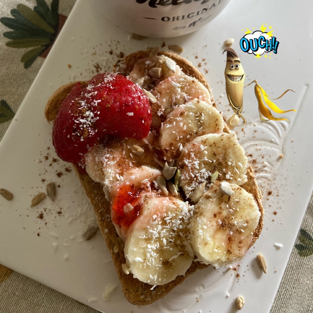 Banana toast. 🍌✨ Banana toast. 🍌✨
