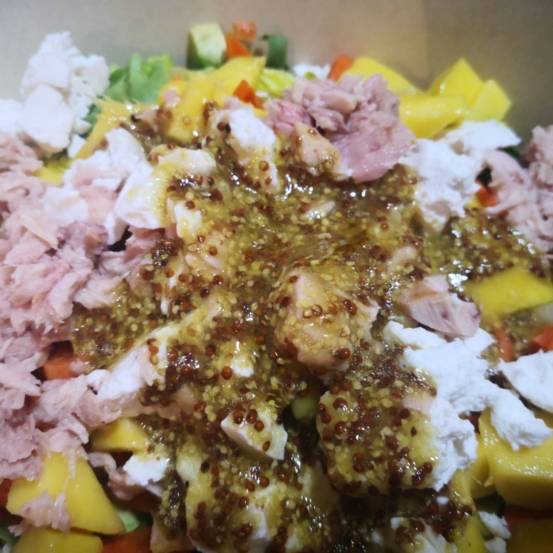 Ensalada de Mango y mostaza. Paso 3 Ensalada de Mango y mostaza. Paso 3
