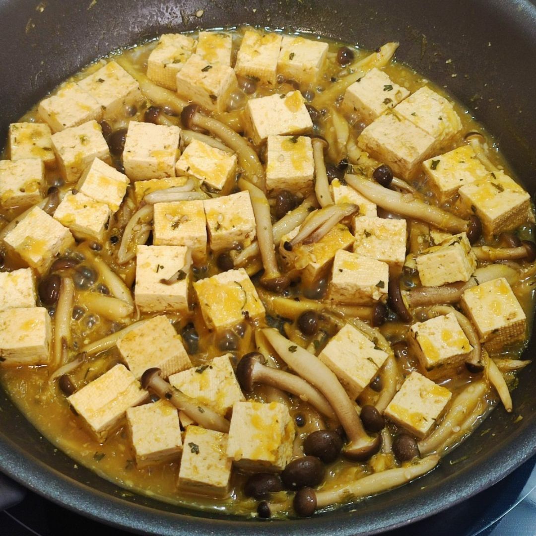 Tofu a la naranja 🍊 Paso 7 Tofu a la naranja 🍊 Paso 7