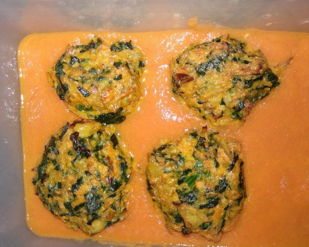 Albóndigas vegetales de espinacas Albóndigas vegetales de espinacas