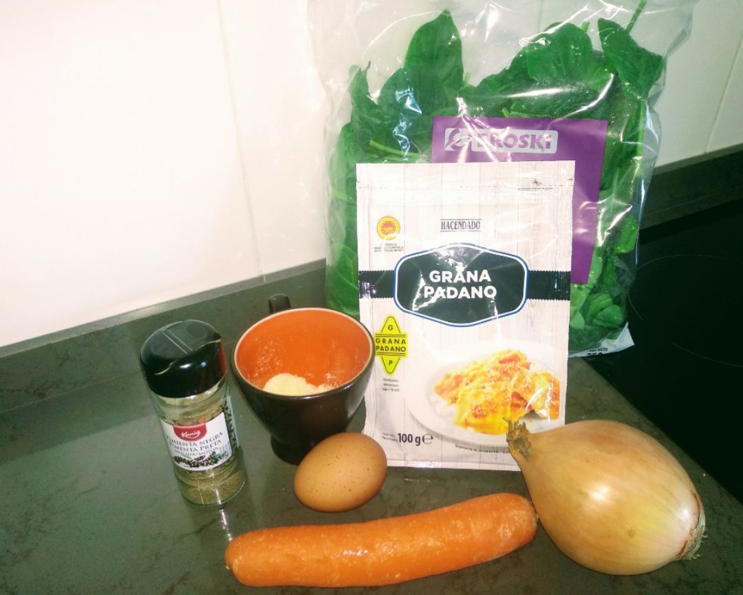 Albóndigas vegetales de espinacas Paso 0 Albóndigas vegetales de espinacas Paso 0