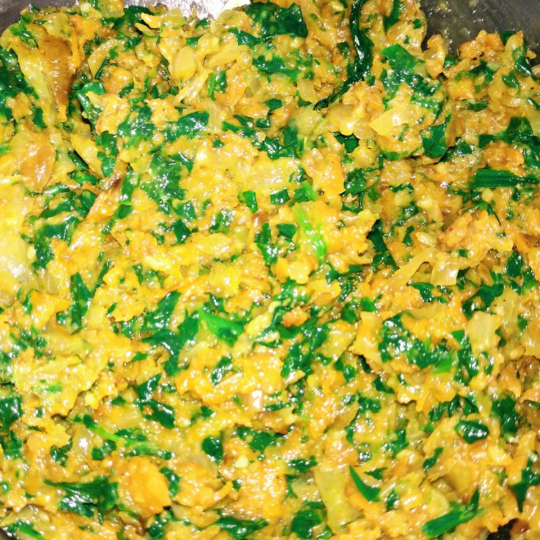 Albóndigas vegetales de espinacas Paso 4 Albóndigas vegetales de espinacas Paso 4