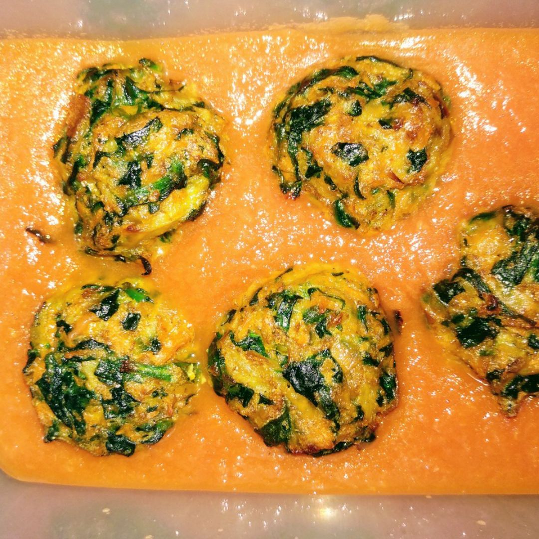 Albóndigas vegetales de espinacas Paso 7 Albóndigas vegetales de espinacas Paso 7
