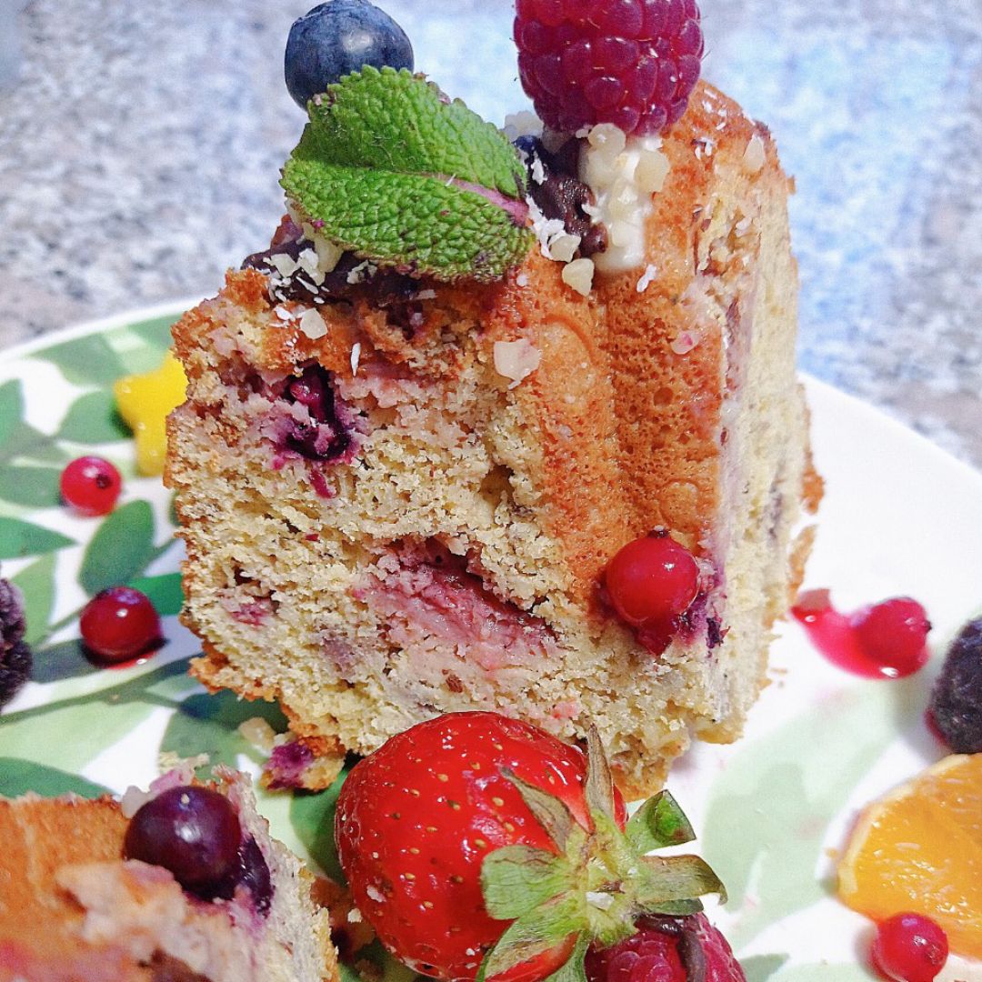 Minibundtcakes de ricotta y frutos rojos 🫐🍓 Paso 1