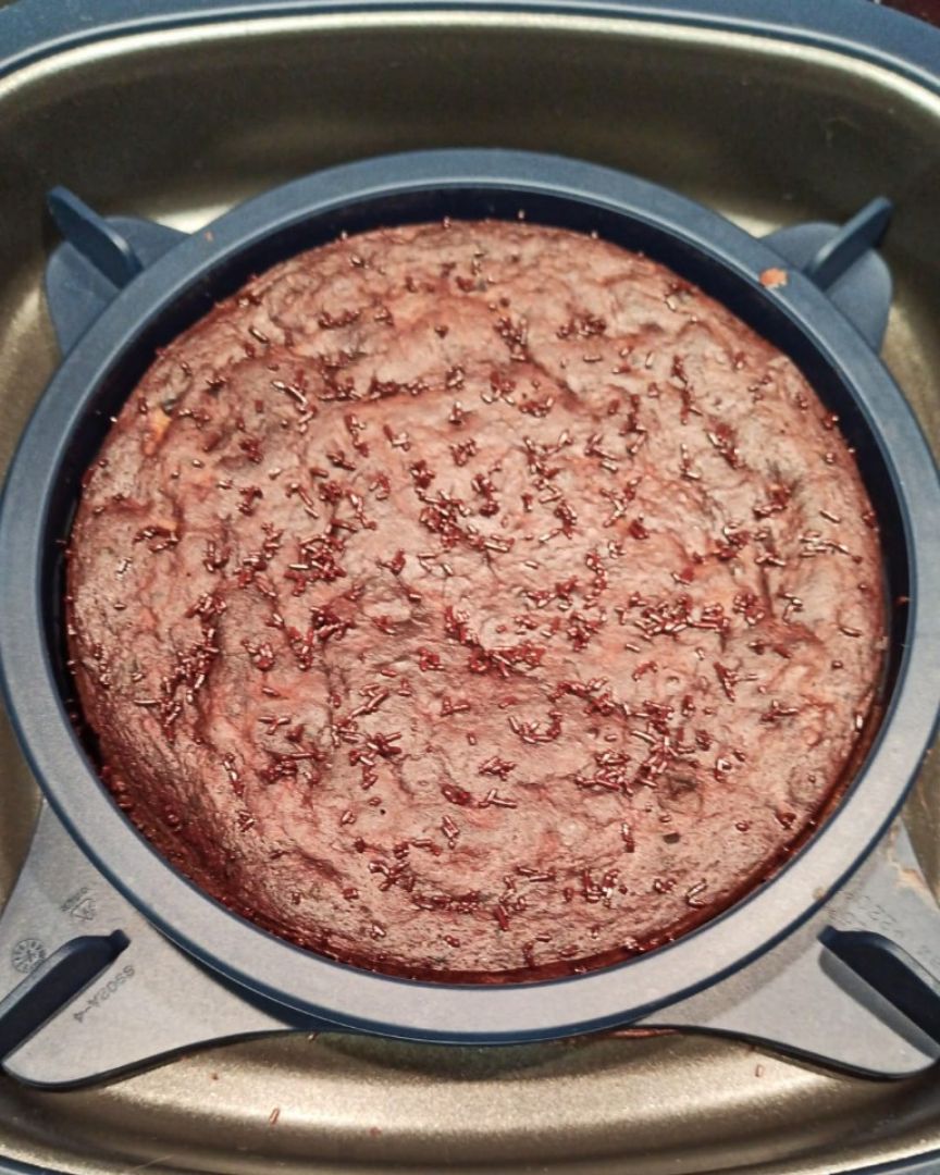 Bizcocho de chocolate sin horno😋 Paso 2 Bizcocho de chocolate sin horno😋 Paso 2
