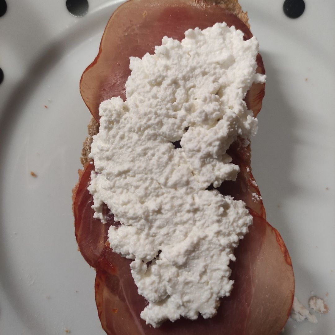 Tostada lomo y queso