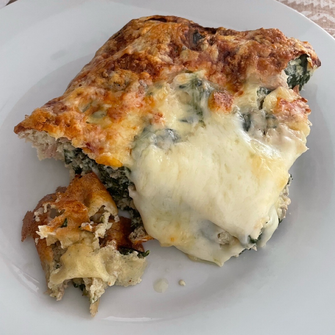 Pastel de espinacas y atún Pastel de espinacas y atún