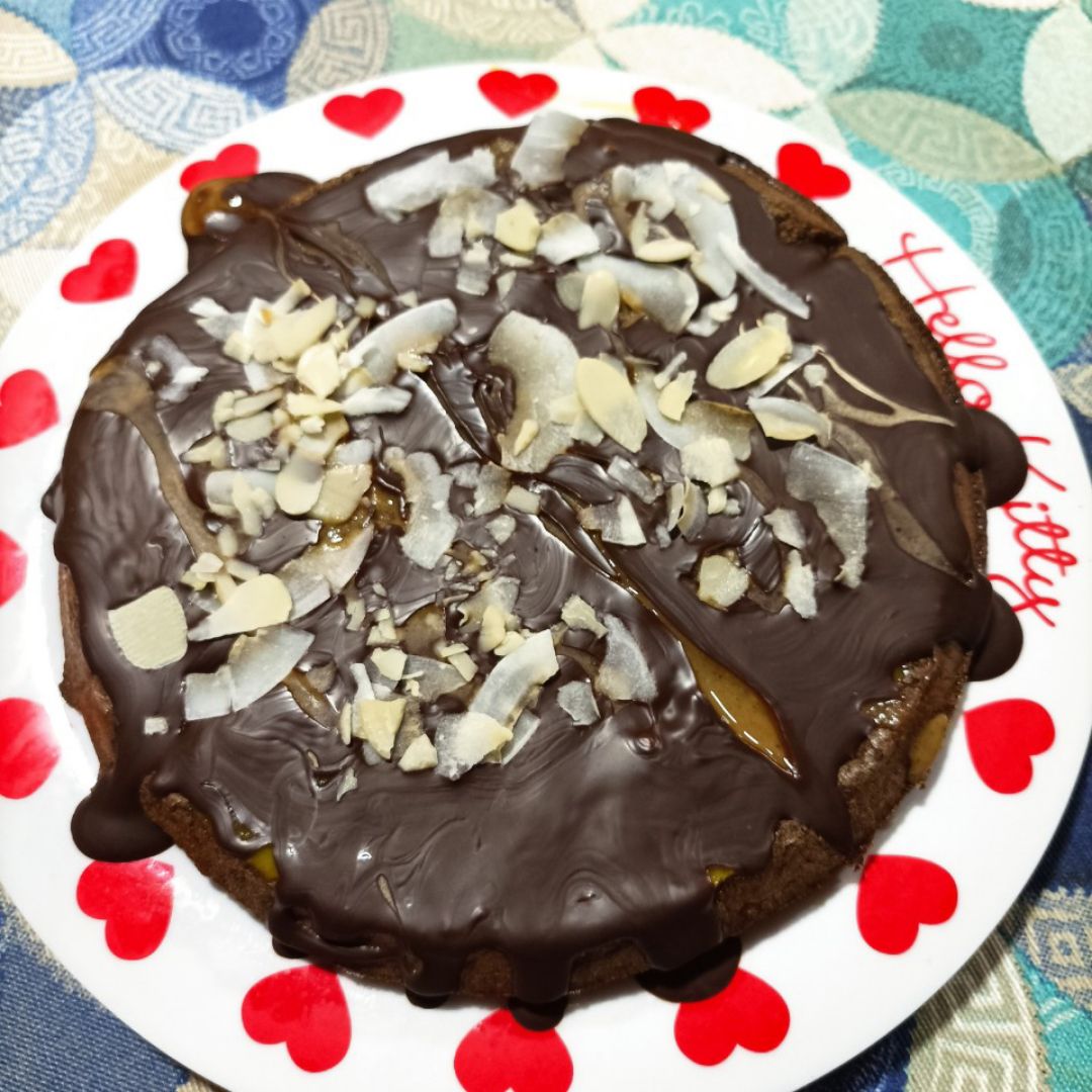 Gofre relleno de mango con cobertura de chocolate Paso 2 Gofre relleno de mango con cobertura de chocolate Paso 2