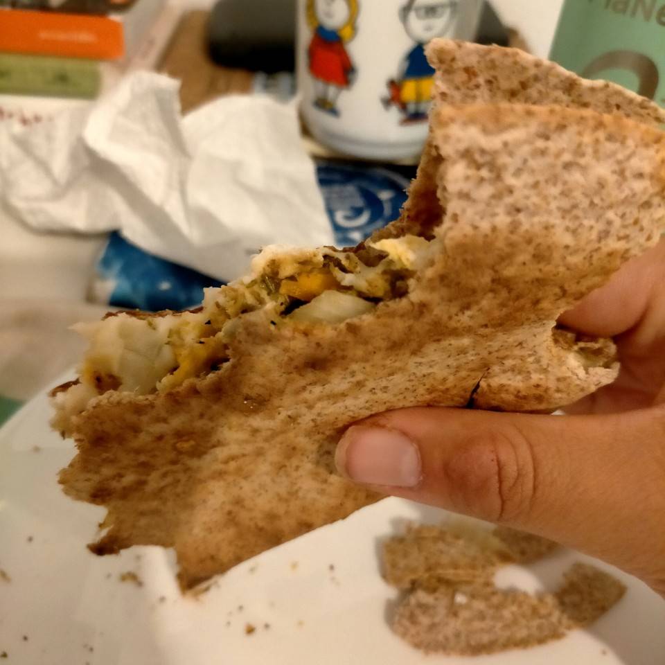 Tortilla con pechuga de pavo