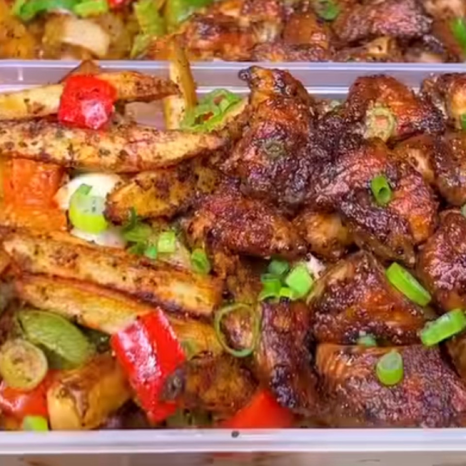 Fit & Crispy pollo con patatas Fit & Crispy pollo con patatas