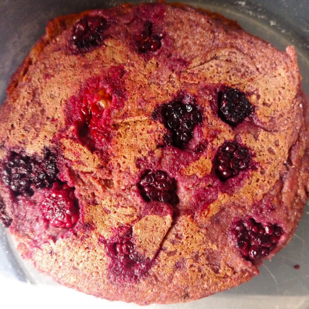 Tortitas 🥞 de mango 🥭 y moras 💜 veganas 💚 Paso 2 Tortitas 🥞 de mango 🥭 y moras 💜 veganas 💚 Paso 2