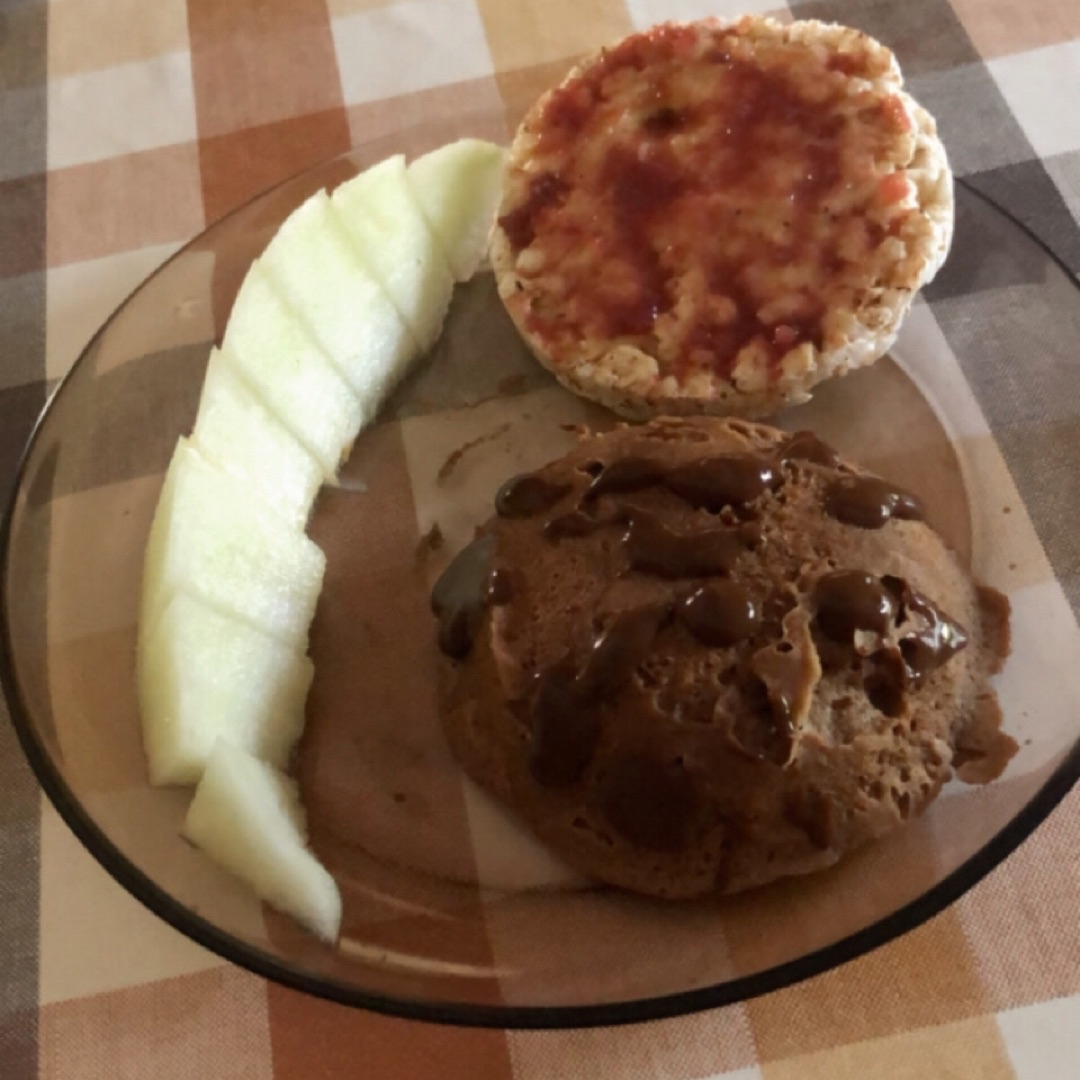 Mugcake de chocolate saludable ( microondas) Mugcake de chocolate saludable ( microondas)