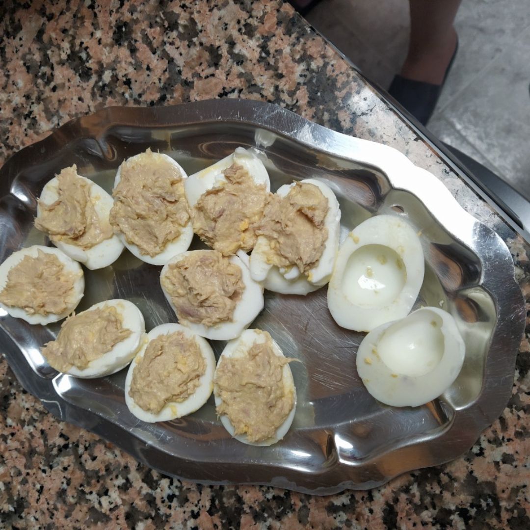 Huevos rellenos Paso 4 Huevos rellenos Paso 4