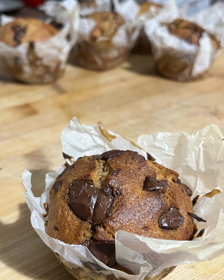 Magdalenas integrales con chocolate 🍫