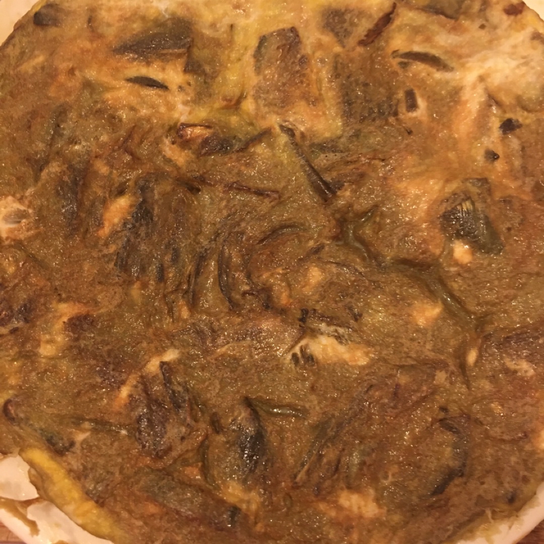 Tortilla de alcachofa