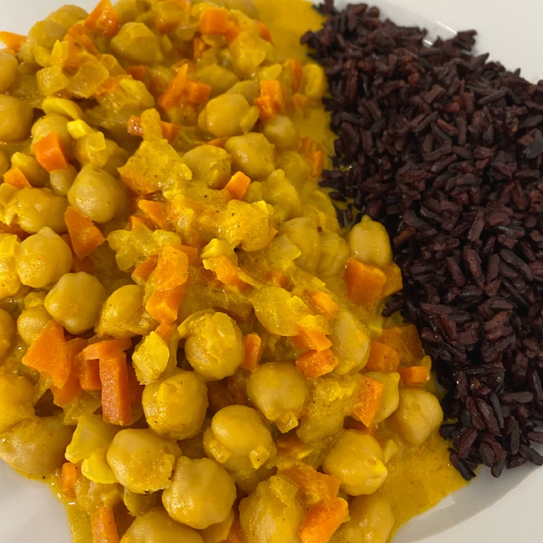 Garbanzos al curry Garbanzos al curry
