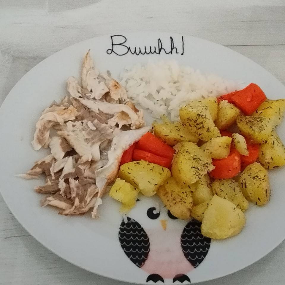 Dorada con patatas y zanahoria 🥕 Dorada con patatas y zanahoria 🥕