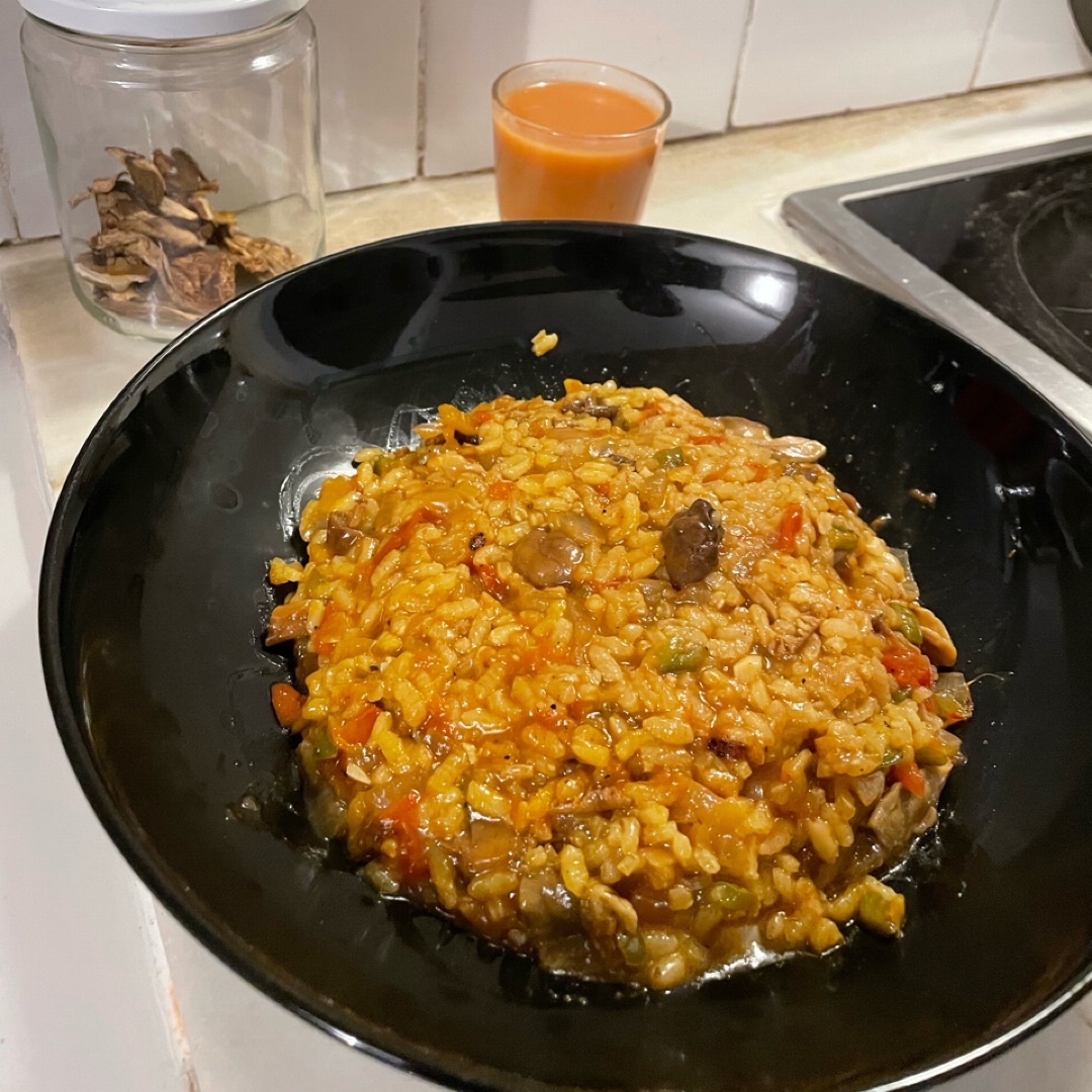 Arroz meloso con boletus Arroz meloso con boletus